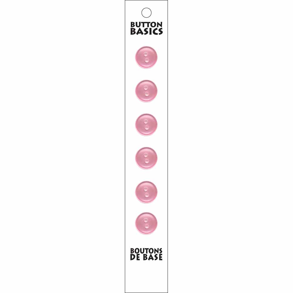 12mm 2 hole pink button BB4285G