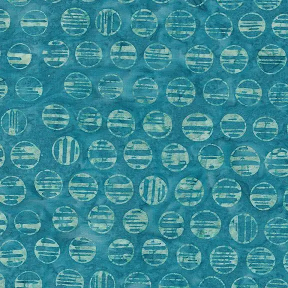 Island Batik 422004550 Circle stripe- turquoise $21.96/m
