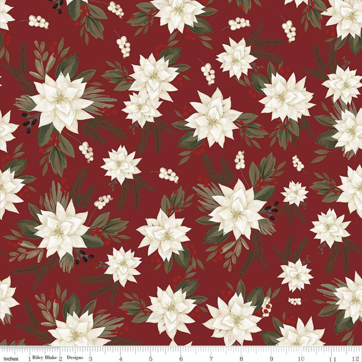 Farmhouse Christmas Main Red $22.96/m
