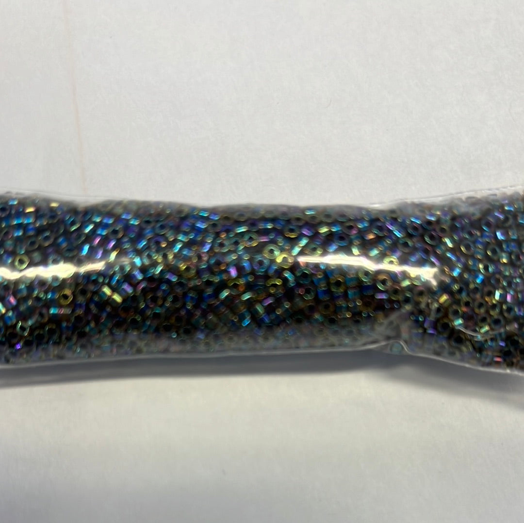 Delica 11/0 RD Dark Amber lined-dyed .017kg $14.95