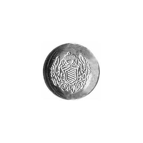 Elan Shank Button - 22mm (7⁄8″) - 3 count- silver