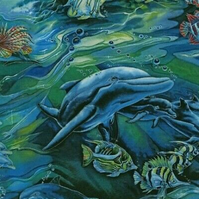 Robert Kaufman North American Wildlife by Jodi Bergsma ABK 11499 59 Ocean $21.96/m