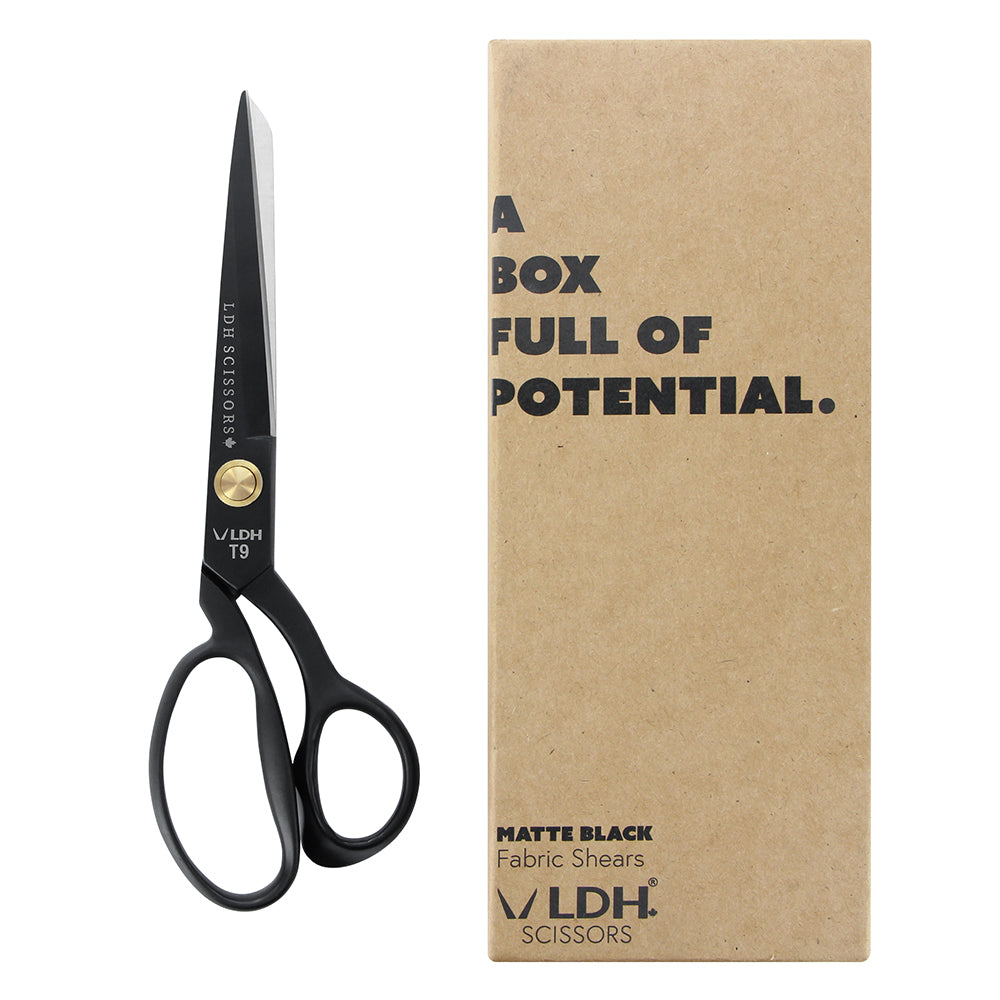 LDH Fabric Shears - Matte Black - 91⁄2″
