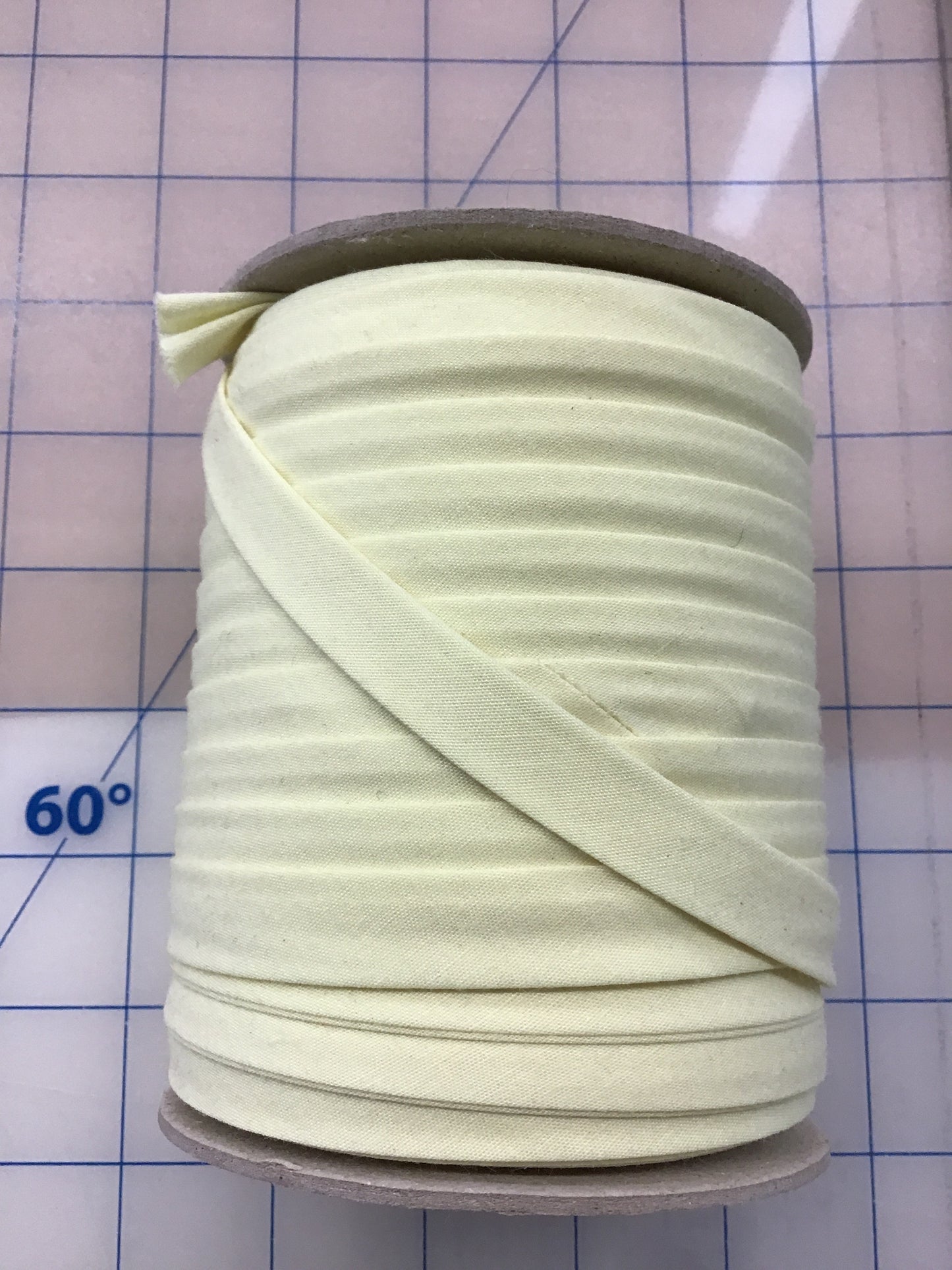 Poly Cotton Bias light yellow 13mm 629 0011 $.96/m