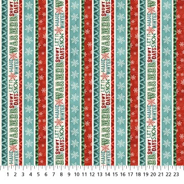 Warmin' up winter Flannel F24186-11 $19.96/m