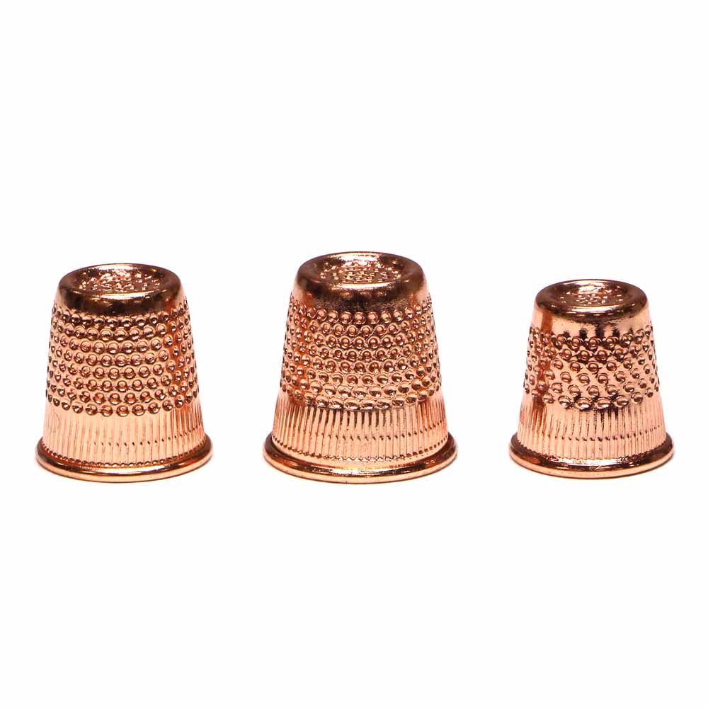 Rose Gold Metal Thimbles