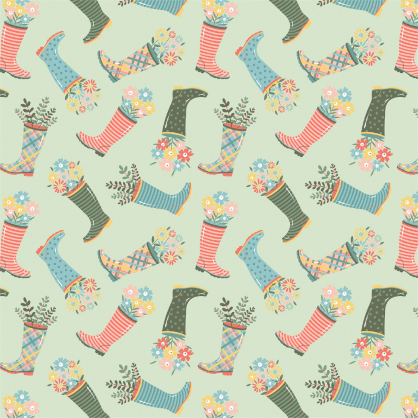 Wish for Rain Designer: Puck Selders - Rainboots- sage