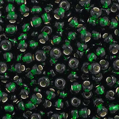 Czech Seed Bead 11/0 -S/L Dark Green
