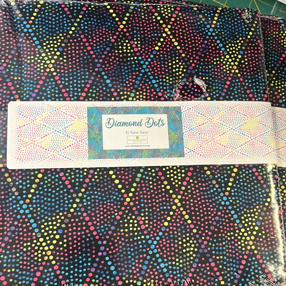Diamond Dots -10 Karat- 42 x 10” squares