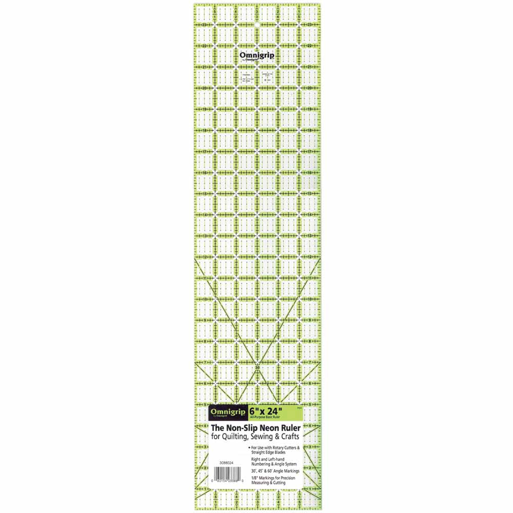 OMNIGRIP Ruler - 6″ x 24″ (15.2 x 60.96cm) $46.99
