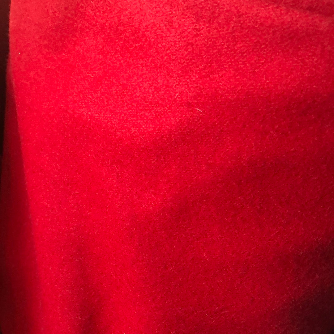 Melton wool -Red- medium weight $35.96/m