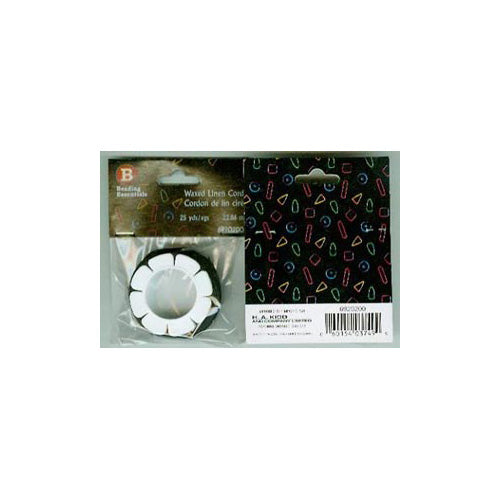 BEADING ESSENTIALS Waxed Linen Cord - Black