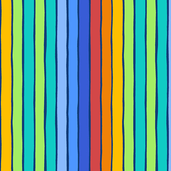 Spaced out space Stripe, dark rainbow A24 X1 $22.96/m