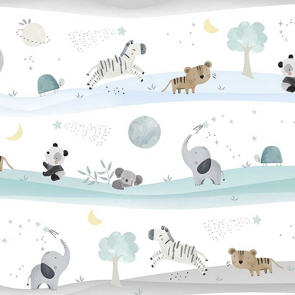 Full of wonder cute grey animal scene $22.96/m