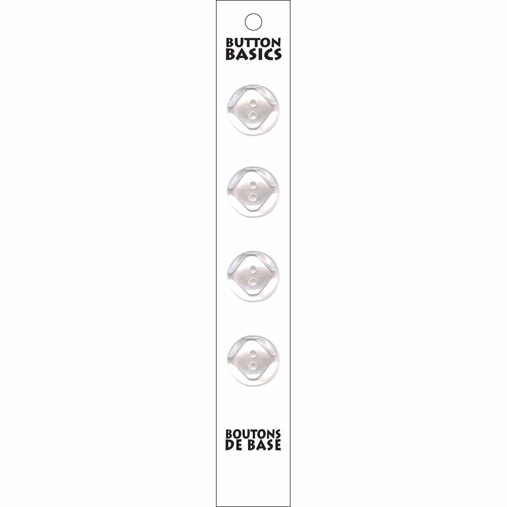 15 mm 2 hole white button BB4236G