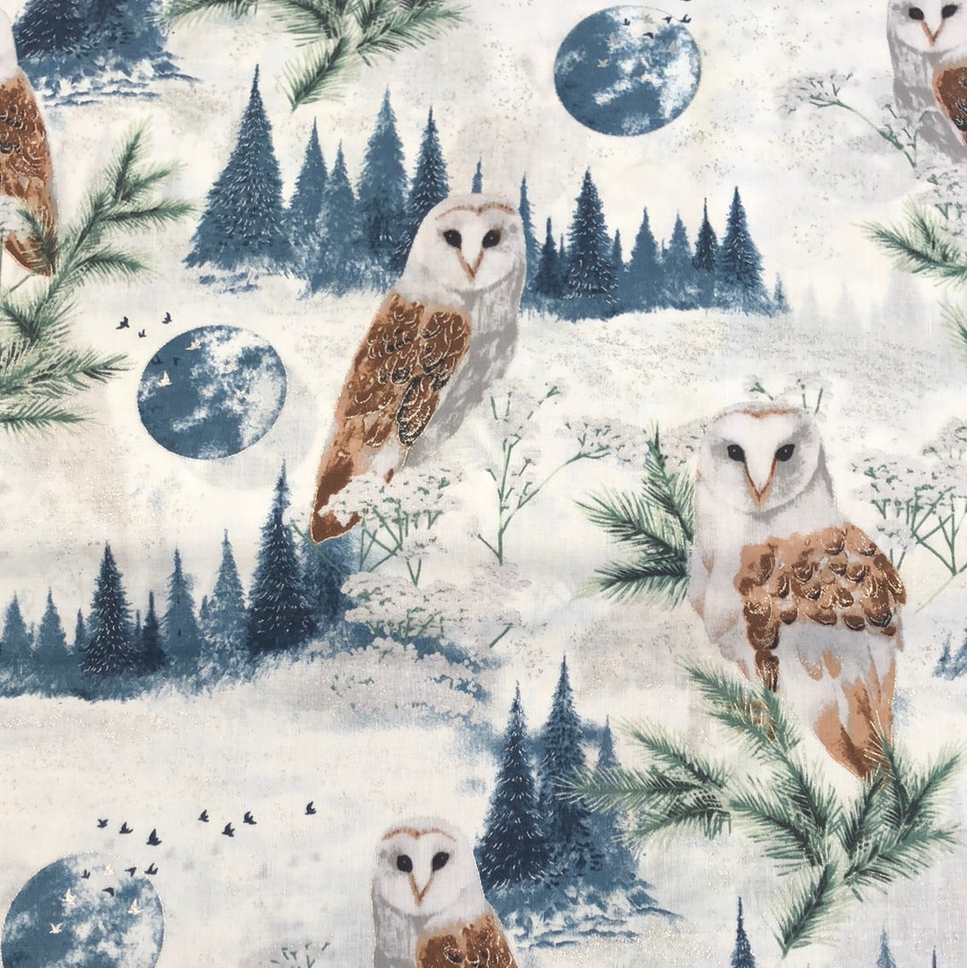 Perch by Hoffman - Dusty Blue/ Silver $22.96/m