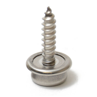 DOT® Durable™ Snap Fastener Set - Cloth-to-Surface (Stainless Steel) 5/8  inch Screw Stud