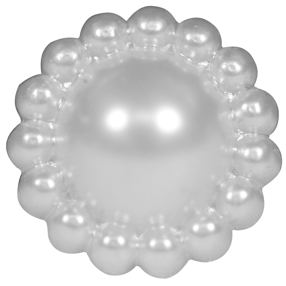 ELAN Shank Button - 12mm (1⁄2″) - 4 count white