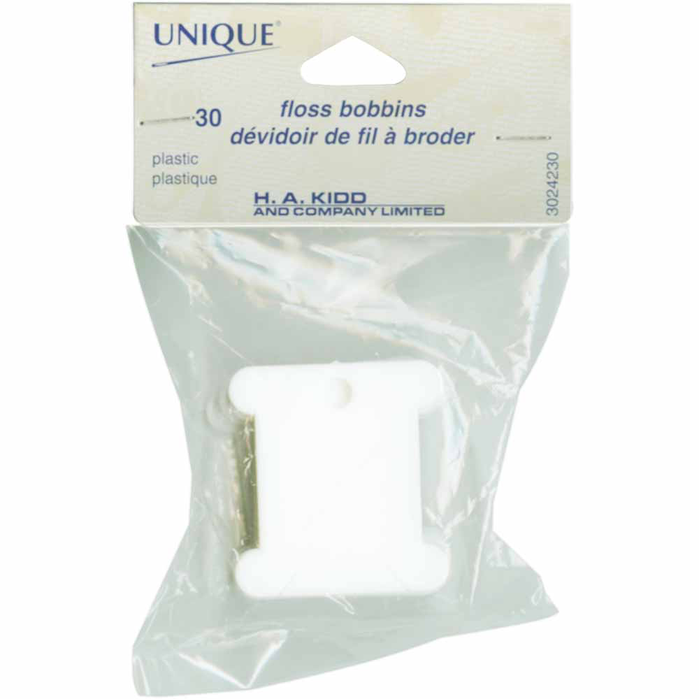 UNIQUE CRAFT Floss Bobbins-Plastic - 30 pcs