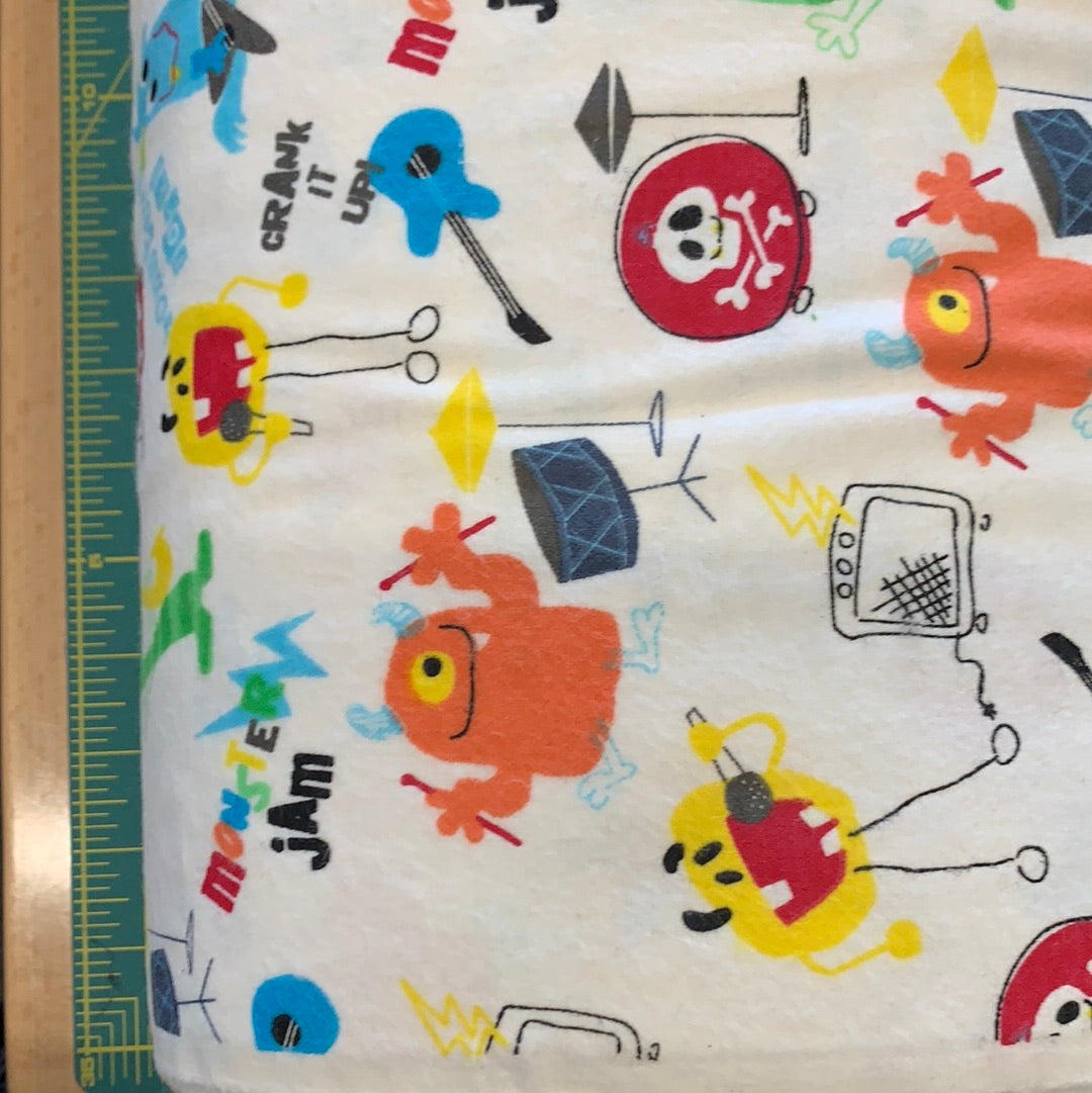 Rock and roll monsters on white 2012264 $12.96/m