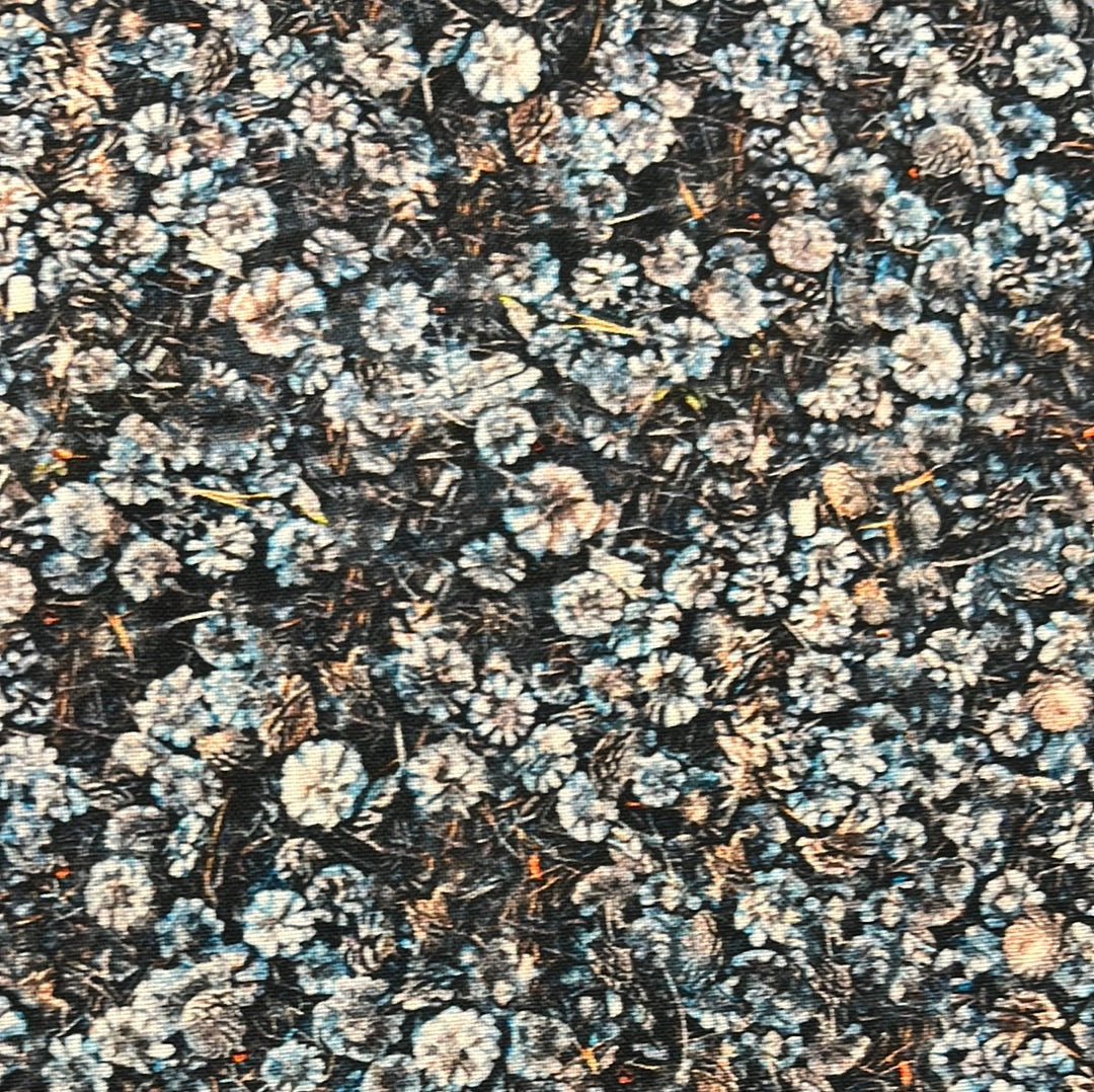 Woodland whispers - Dusty Blue - digital print by Hoffman 7 $24.96/m