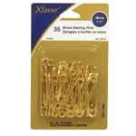 KLASSE´ Safety Pins Brass - 38mm (11⁄2″) Size 2 - 35pcs