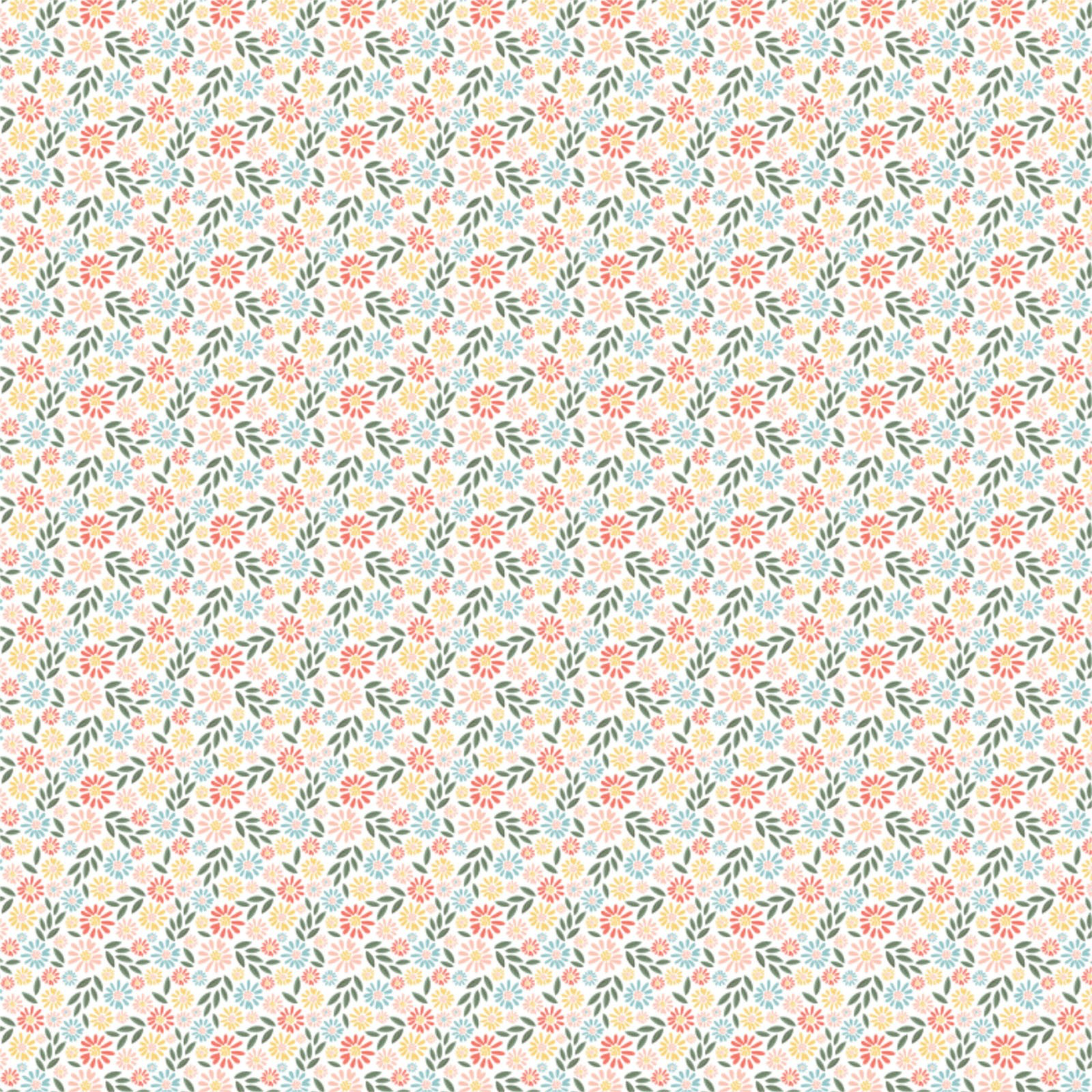 Wish for Rain Designer: Puck Selders - Flower Field-white $18.96