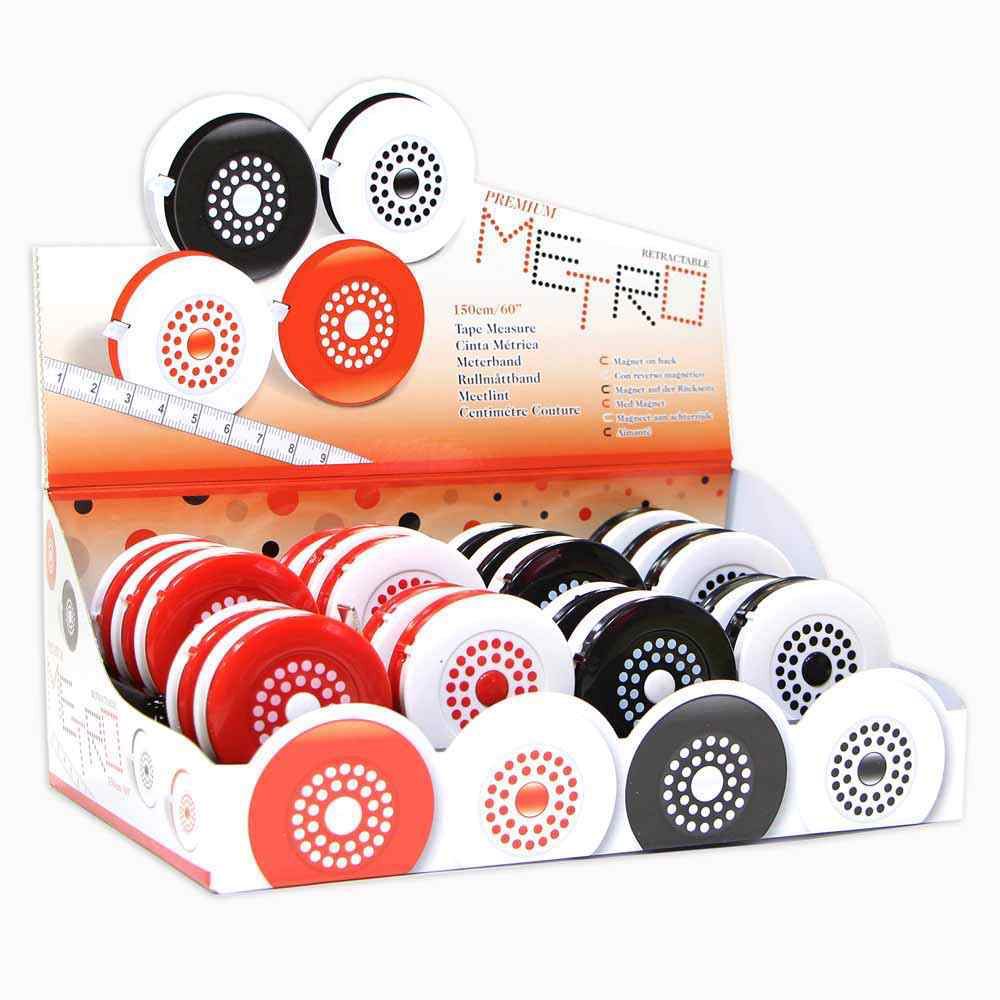Polka Dot 150cm (60″) Tape Measures display - 20 pcs- price is for 1 tape measure