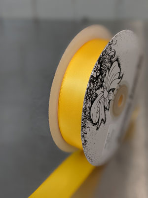 012 Gold - DOUBLE FACE SATIN 25M RIBBON 22MM POLYESTER 0.76/M