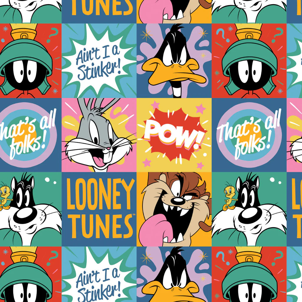 Looney Tunes Check Mates Collection-Check Mates-Multi Bright-23600231-01 $23.96/m