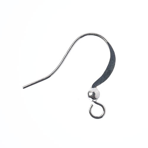 MUST HAVE FINDINGS - EARWIRE W/BEAD SILVER 60PCS