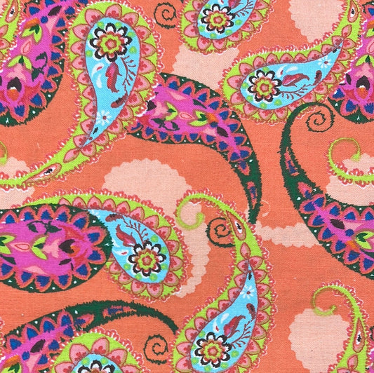 Orange with paisleys $16.96/m