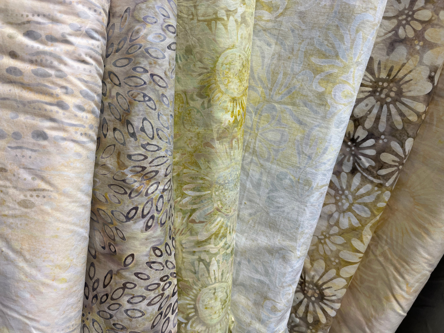 Half Meter  Bundle Boreal Batiks 12 pieces Natural $113.95