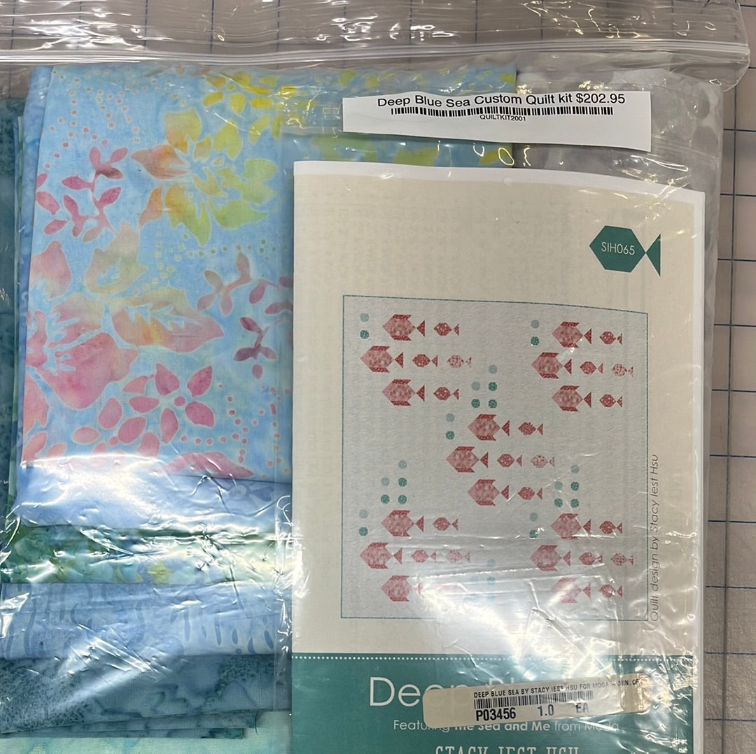 Deep Blue Sea Custom Quilt kit $202.95