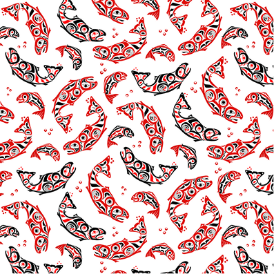 Eagles World-Salmon- White $26.96/m