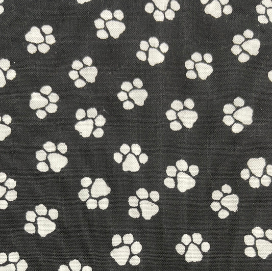 Paw prints on black $16.96/m