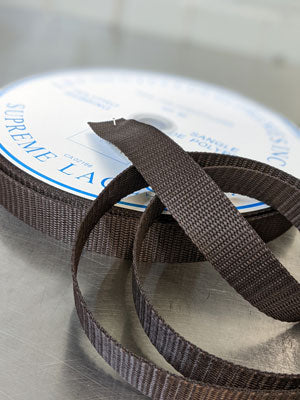 Webbing 1" -Brown - POLYPRO WEBBING 25MM $.80/m