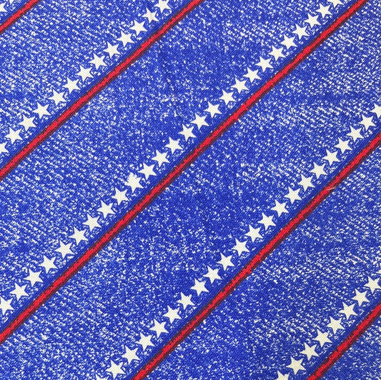 Blue with red stripe and star stripe $16.96/m