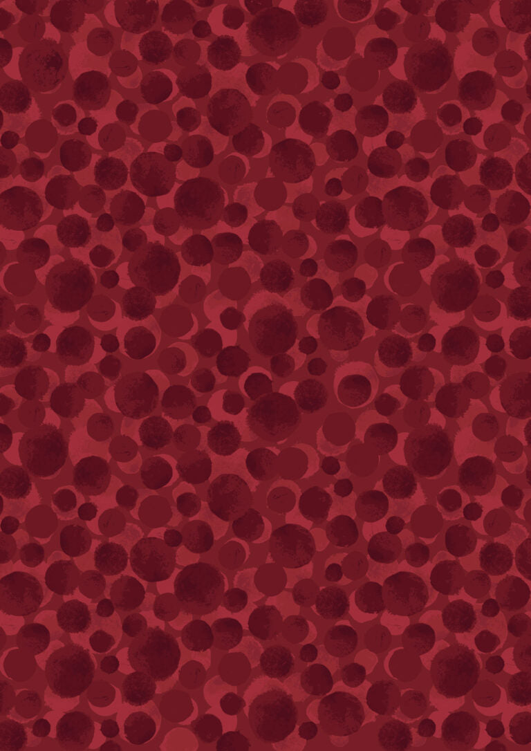 Bumbleberries Basic by Lewis & Irene - Dark Red- BB026 $23.96/m