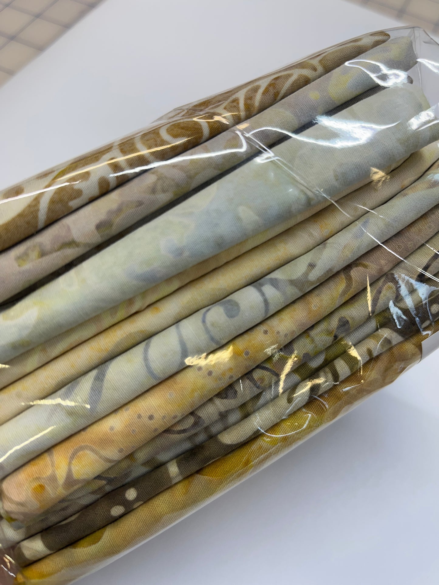 Fat Quarter Bundle Boreal Batiks 12 pieces Natural $56.95