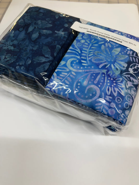 Half Meter  Bundle Boreal Batiks 10 pieces Ocean $94.95