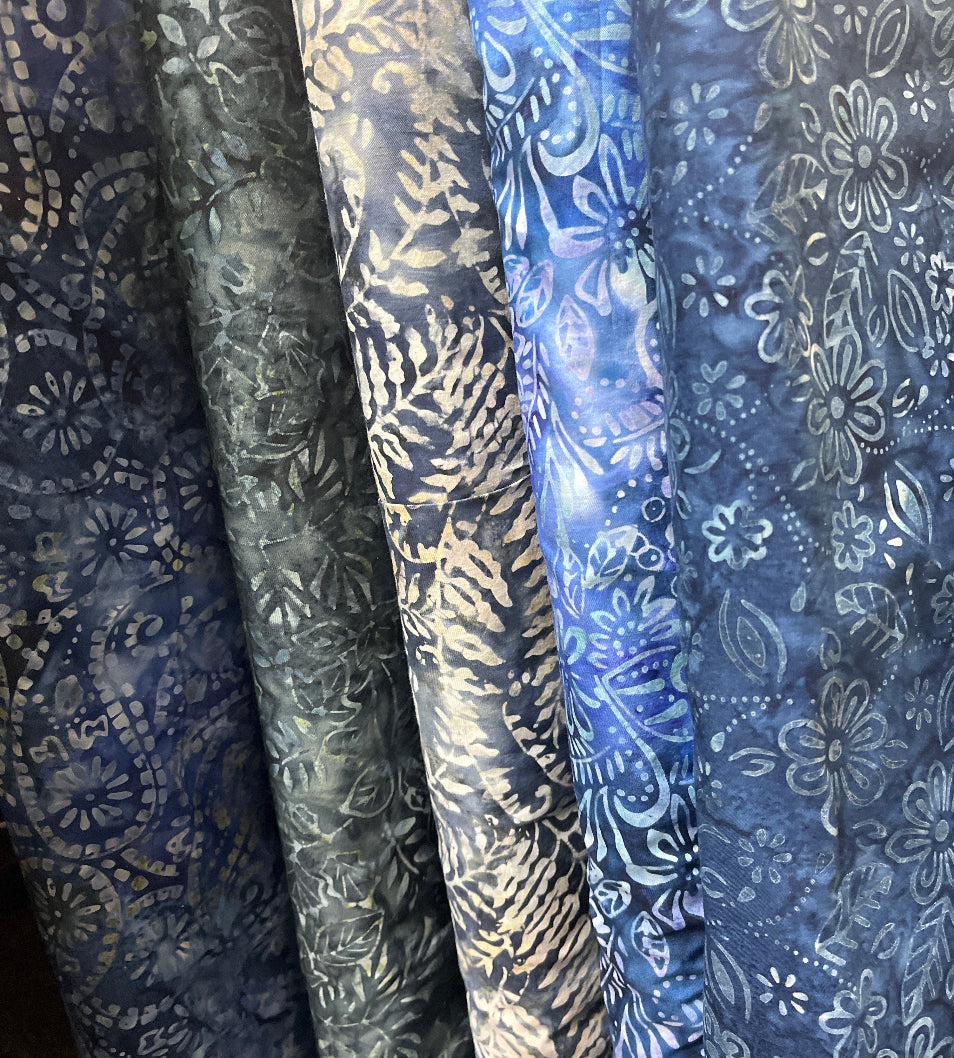 Fat Quarter Bundle Boreal Batiks 10 pieces Ocean $47.95