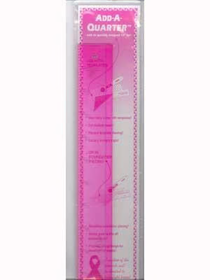 Add-A-Quarter 12 Add-A-Quarter 12" Ruler, 1/4" Lip, Pink $19.99
