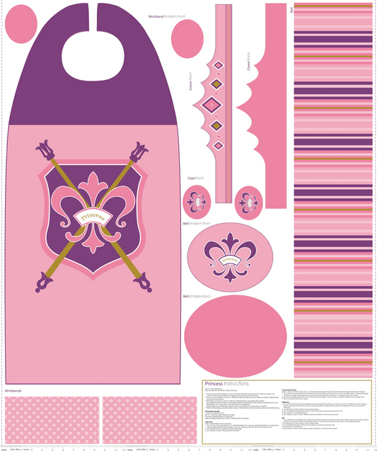 # 6 Princess - cape pink P3564 $ 12.95