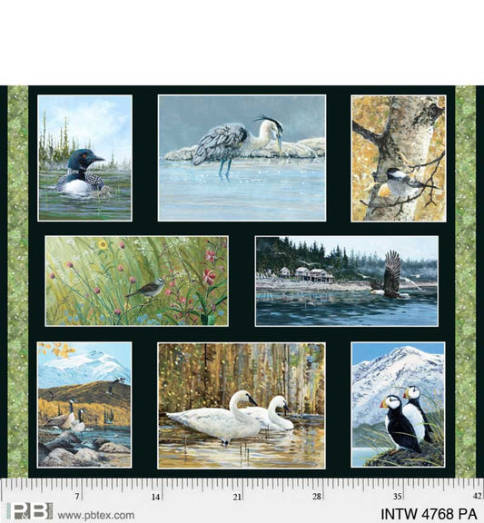 Into the Wild - #4768 PA - by Alaskan Artist Jon Van Zyle for P & B Textiles Panel$21.95