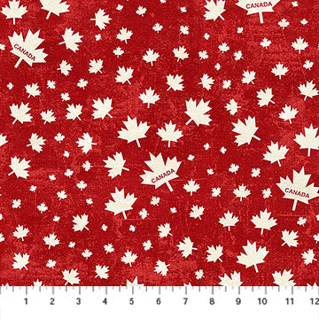 Canadian Classics 3 - red with cream maple leafs $21.96/m