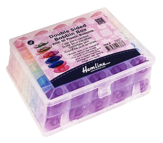 Double Sided Bobbin Box, 50pc. (Class 15 Bobbins) $26.99