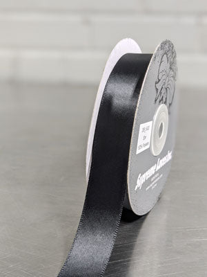 SINGLE FACE SATIN 30M    POLYESTER RIBBON 22MM $.68/m ( Click to choose colors)