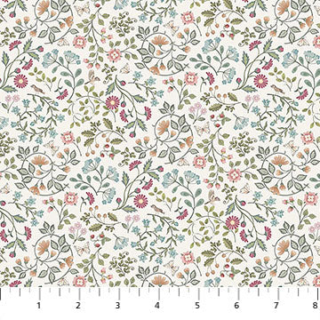 Woodland Heart By Deborah Edwards , Kathryn Christensen Cream Mini Floral Cream Multi DP28725-11 $21.96/m