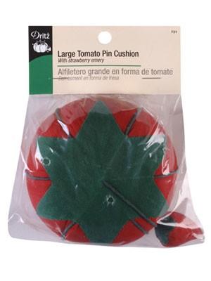 Tomato Pin Cushion, Large, With Strawberry Emery